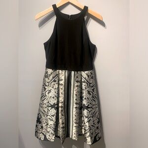 Le Chateau Black and White Dress
